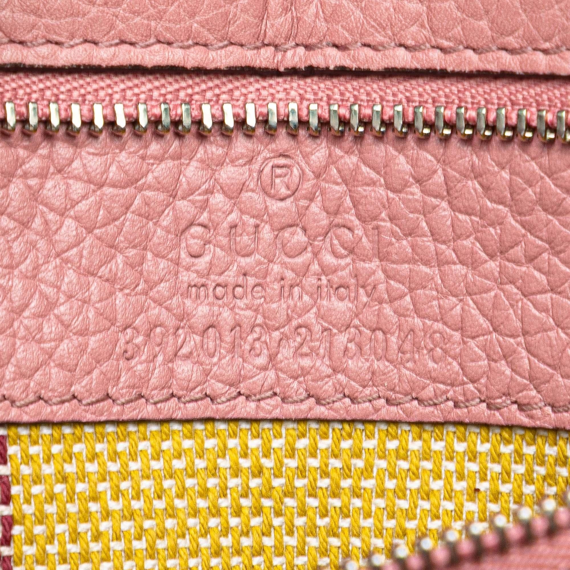 Gucci Medium Leather Bamboo Daily Satchel