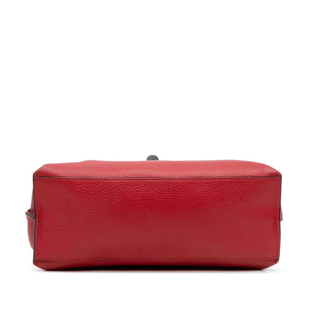 Gucci Medium Leather Bamboo Daily Satchel