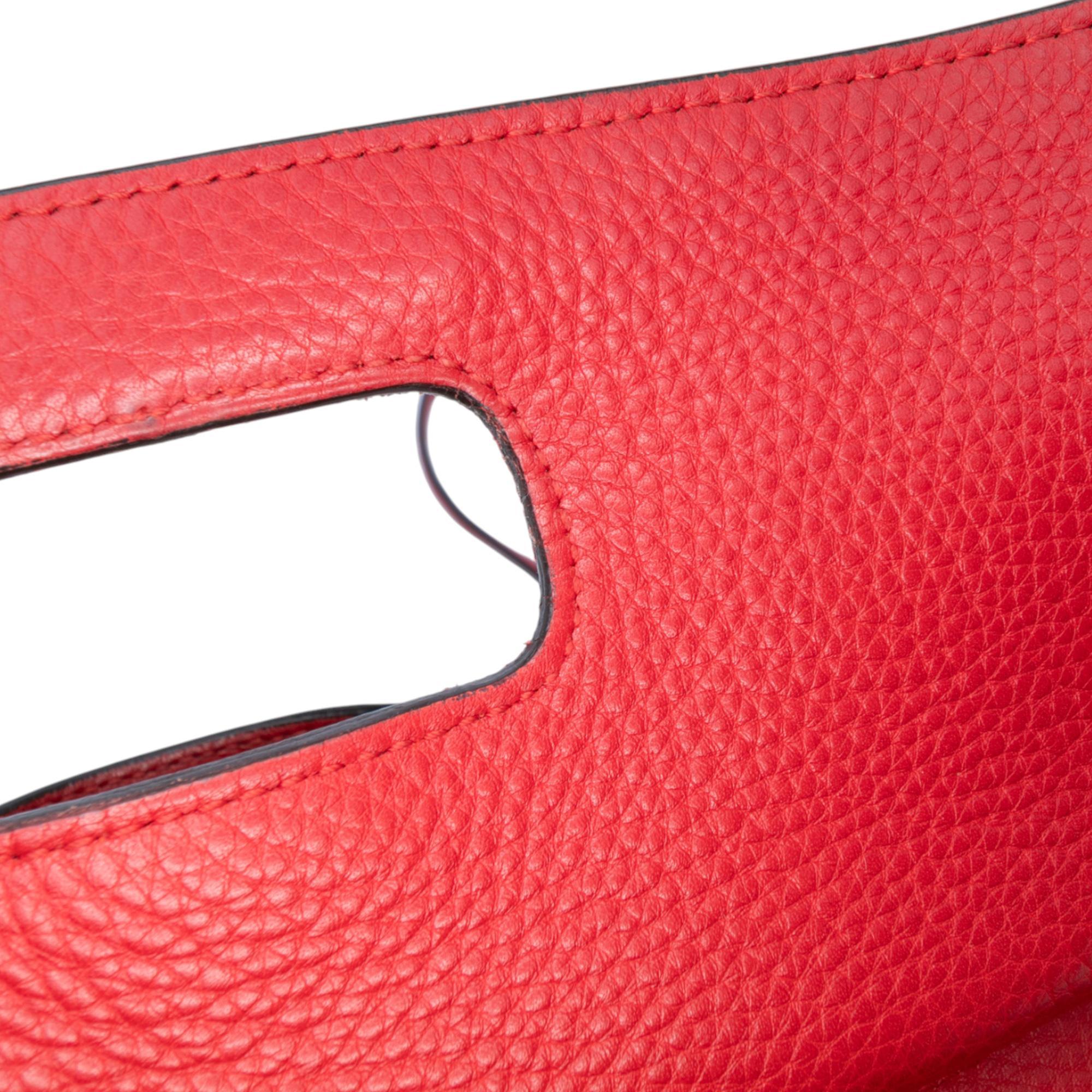 Gucci Medium Leather Bamboo Daily Satchel