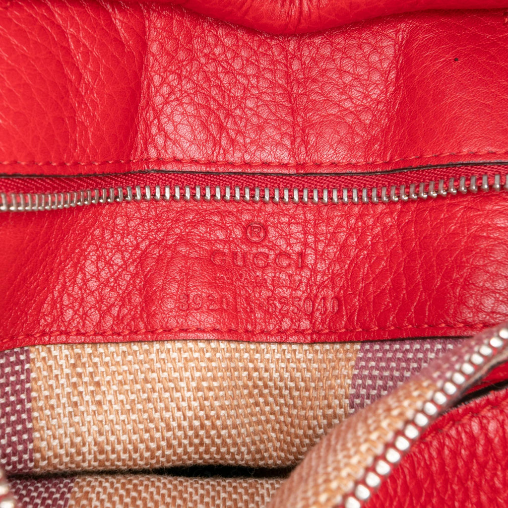 Gucci Medium Leather Bamboo Daily Satchel