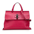 Gucci Medium Leather Bamboo Daily Satchel