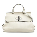 Gucci Medium Leather Bamboo Daily Satchel