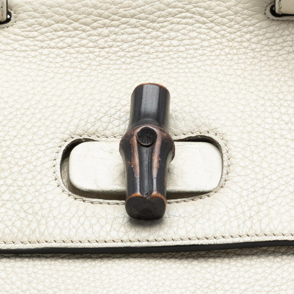 Gucci Medium Leather Bamboo Daily Satchel