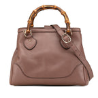 Gucci Medium Leather Bamboo Diana Satchel