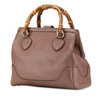 Gucci Medium Leather Bamboo Diana Satchel