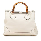 Gucci Medium Leather Bamboo Diana Tote
