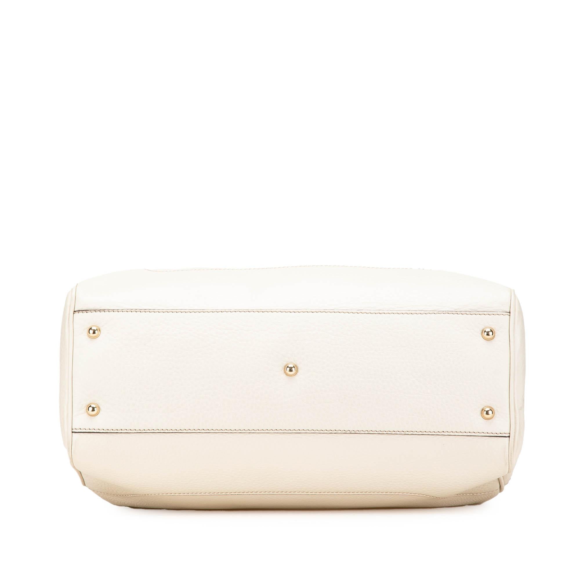Gucci Medium Leather Bamboo Diana Tote