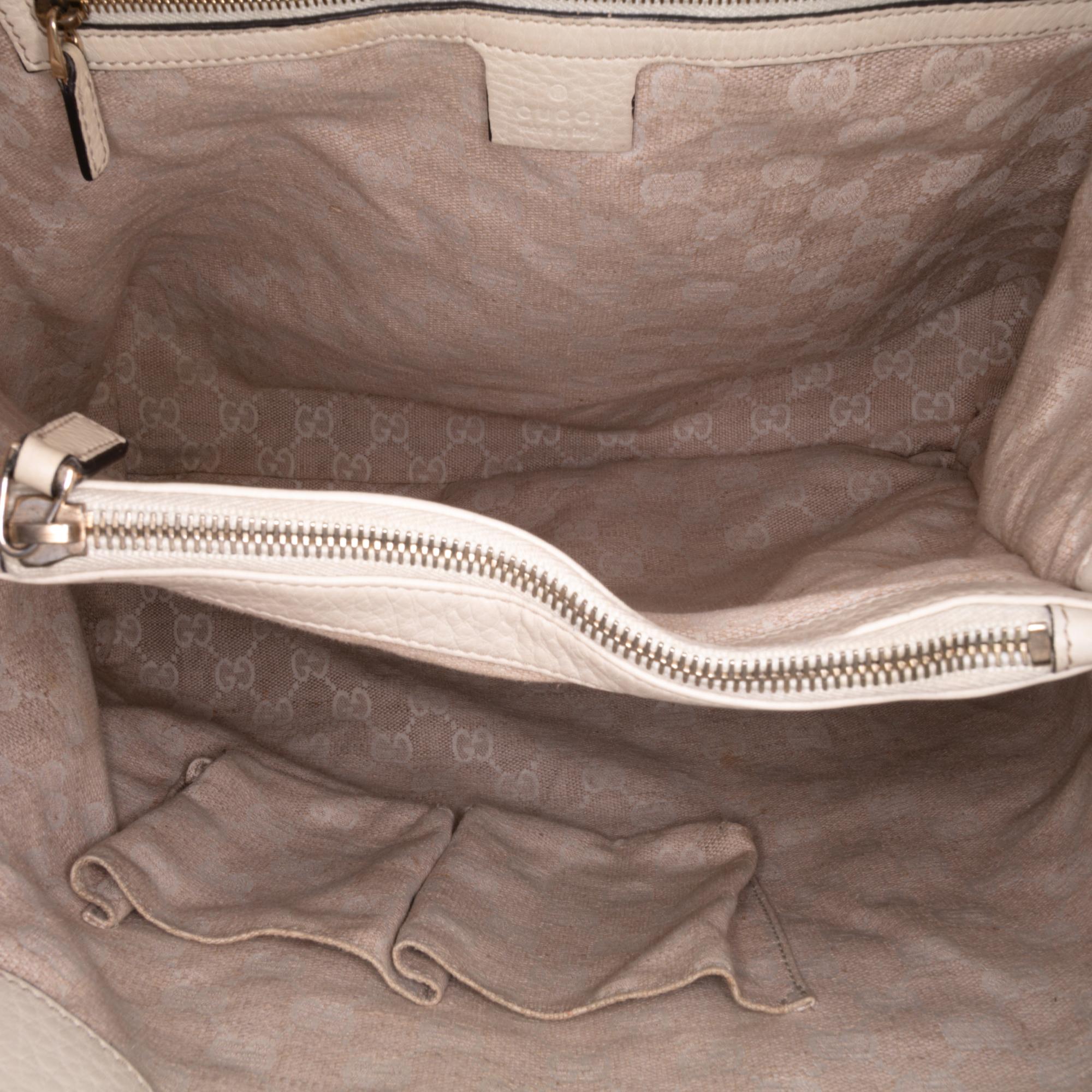 Gucci Medium Leather Bamboo Diana Tote