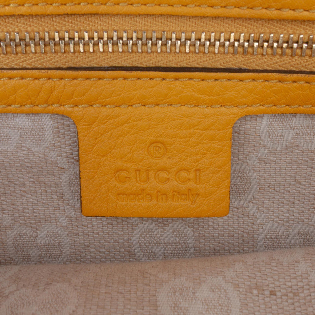 Gucci Medium Leather Bamboo Diana Tote