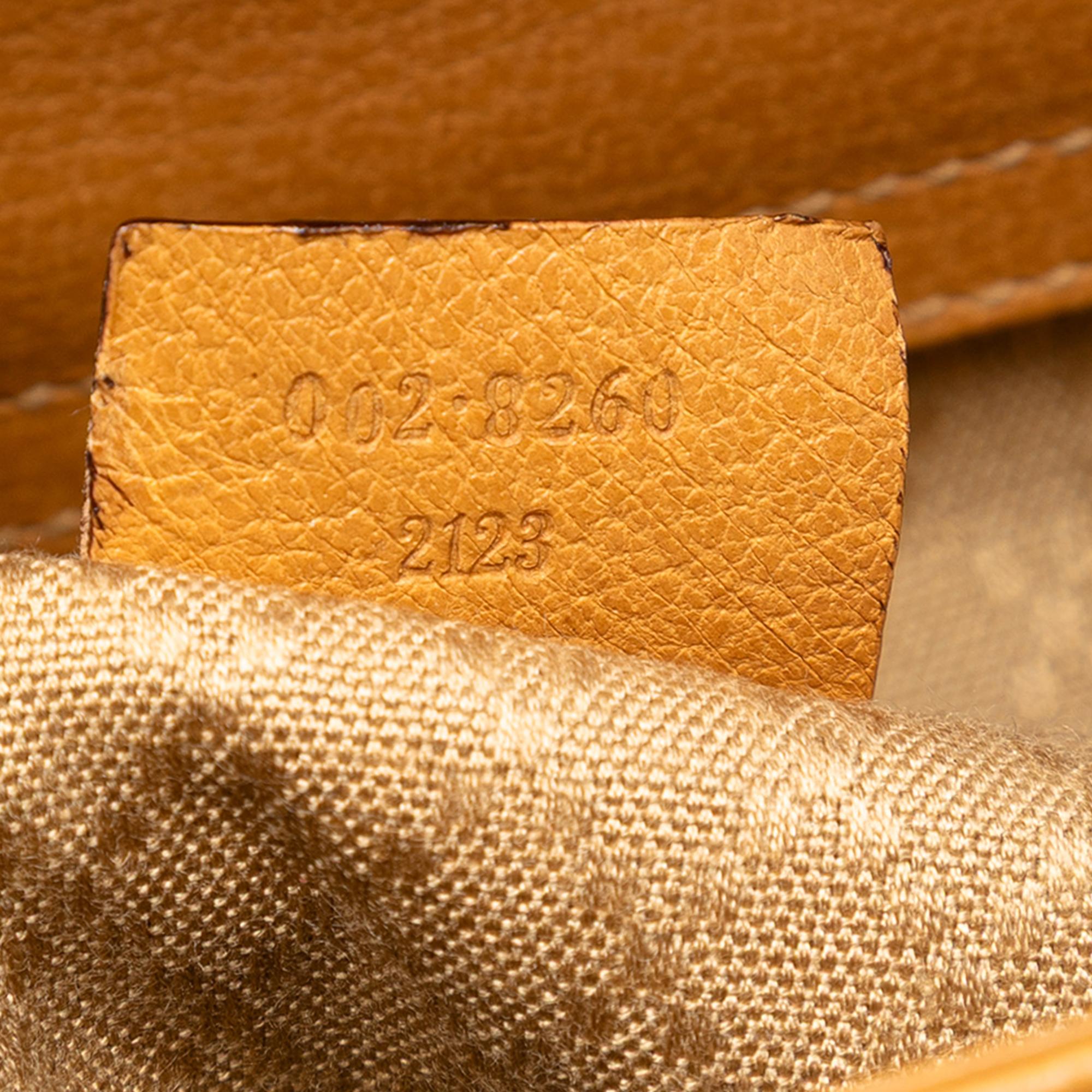 Gucci Medium Leather Bamboo Diana Tote