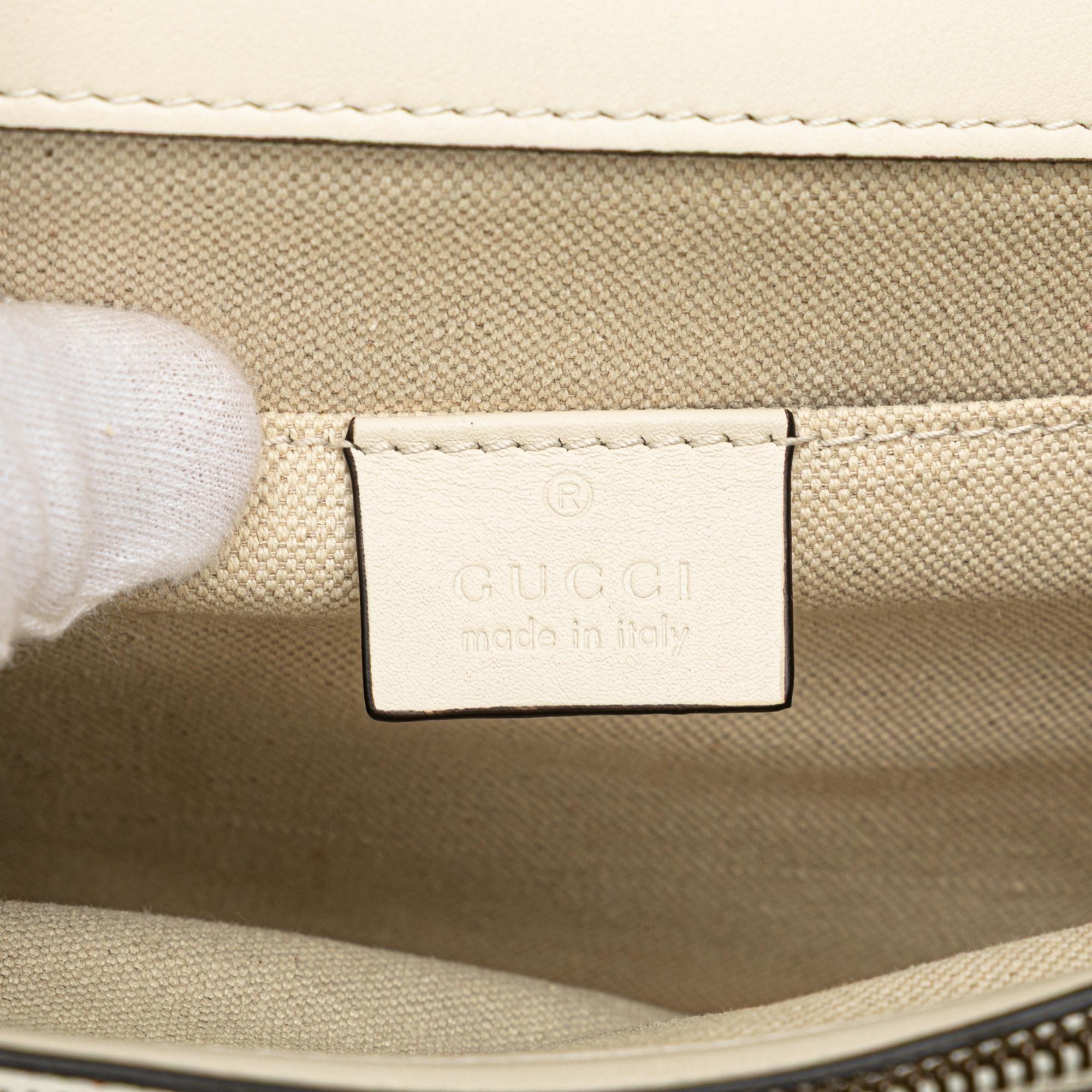 Gucci Medium Leather Bamboo Dionysus Web Satchel