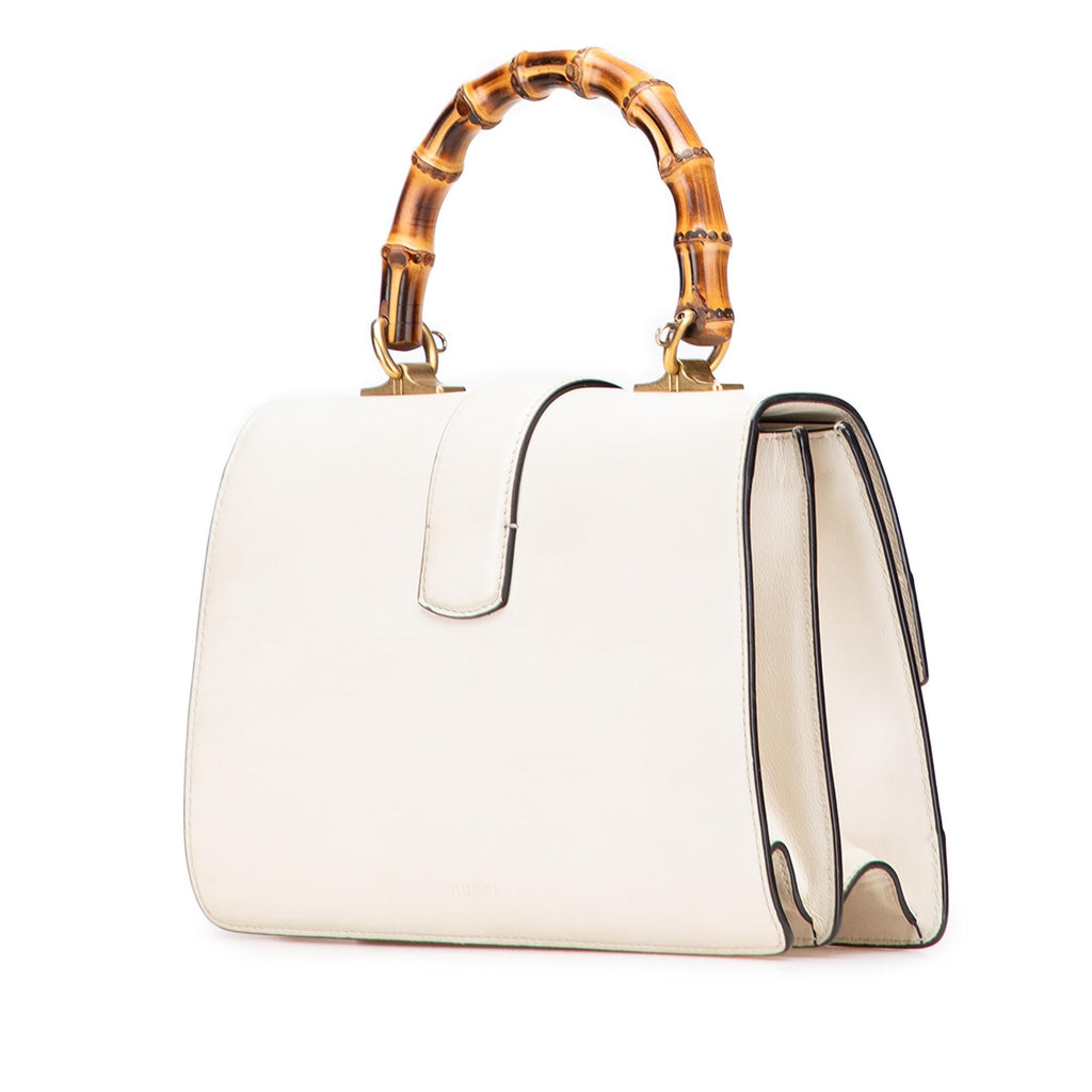 Gucci Medium Leather Bamboo Dionysus Web Satchel