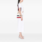 Gucci Medium Leather Bamboo Dionysus Web Satchel