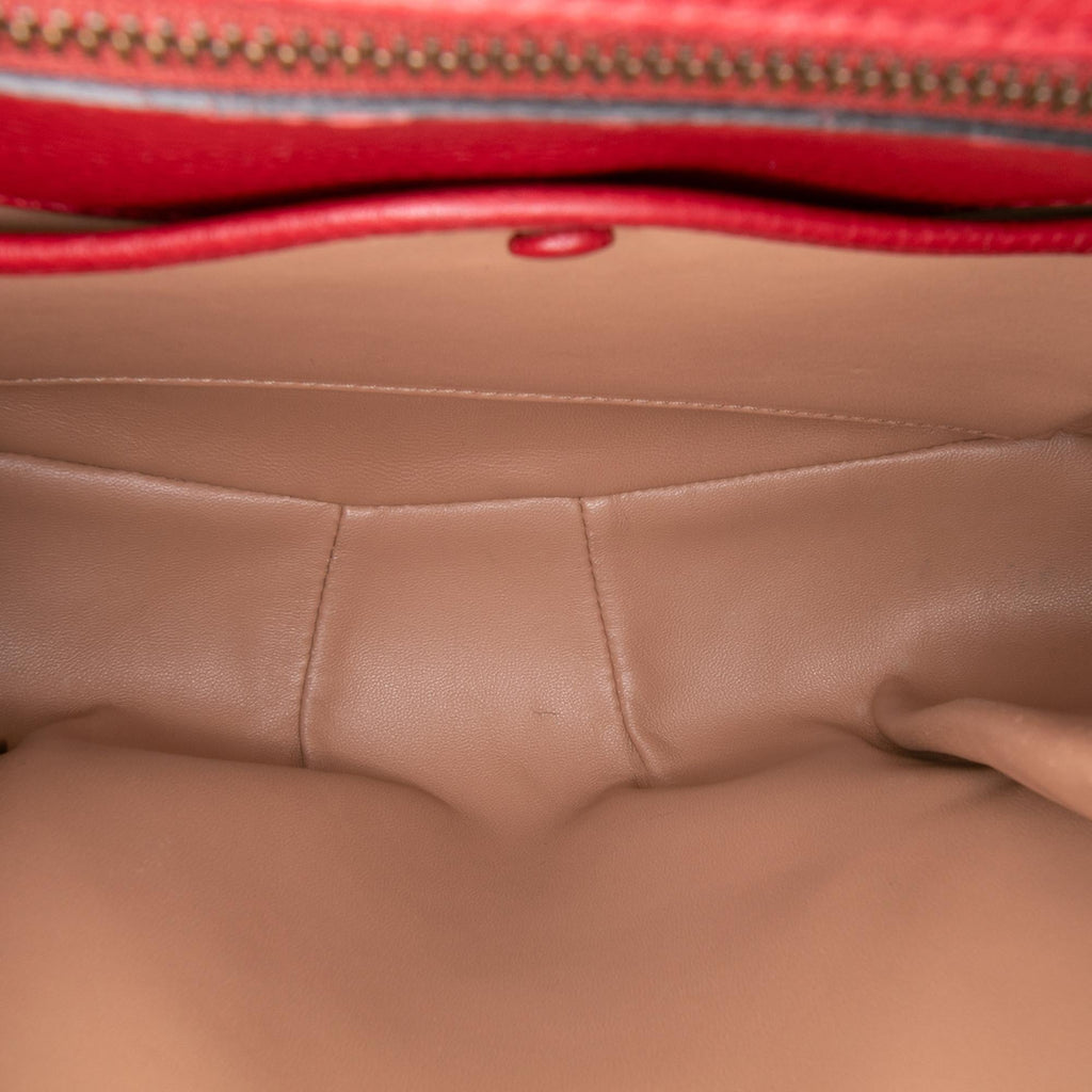 Gucci Medium Leather Bamboo Nouveau Fringe Crossbody