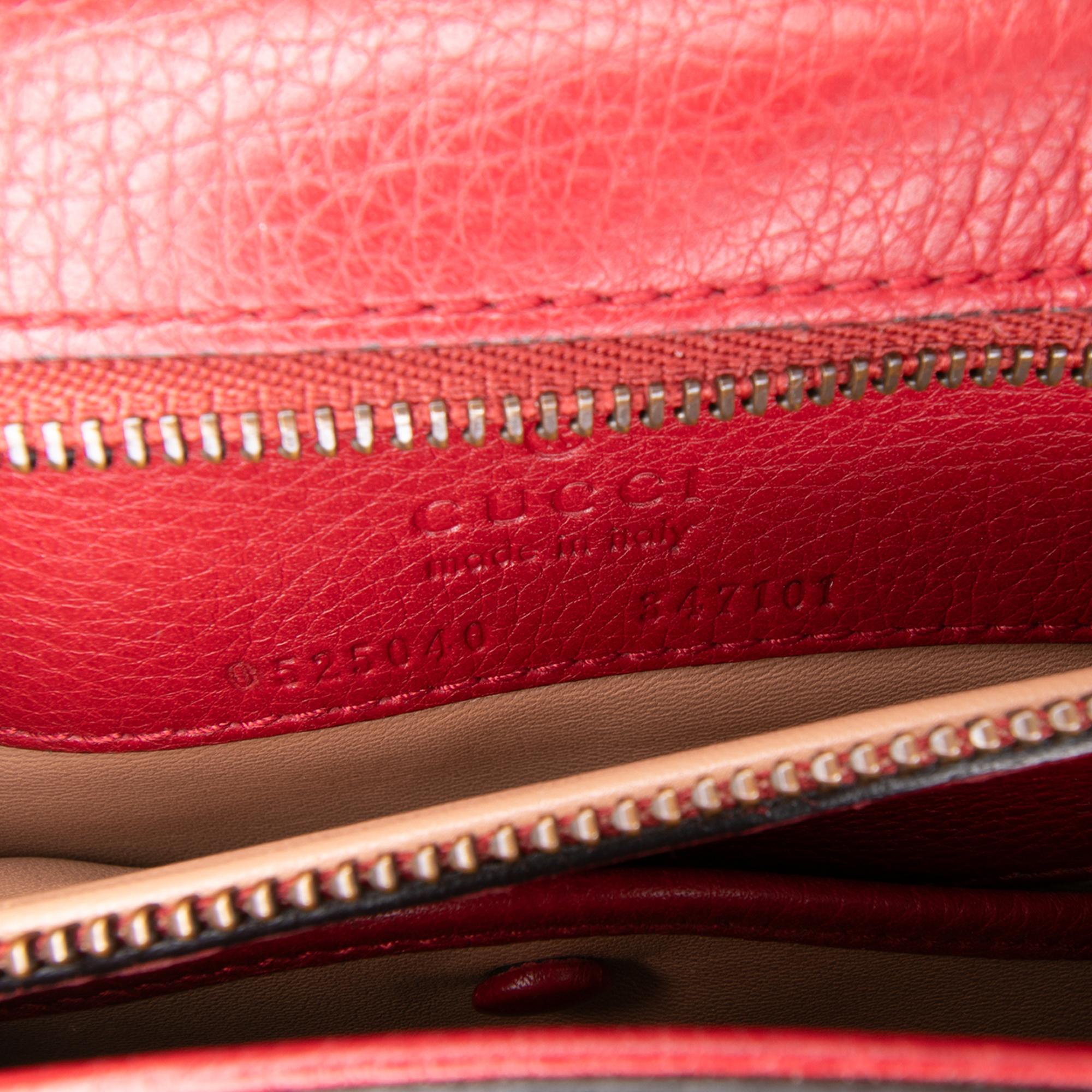 Gucci Medium Leather Bamboo Nouveau Fringe Crossbody