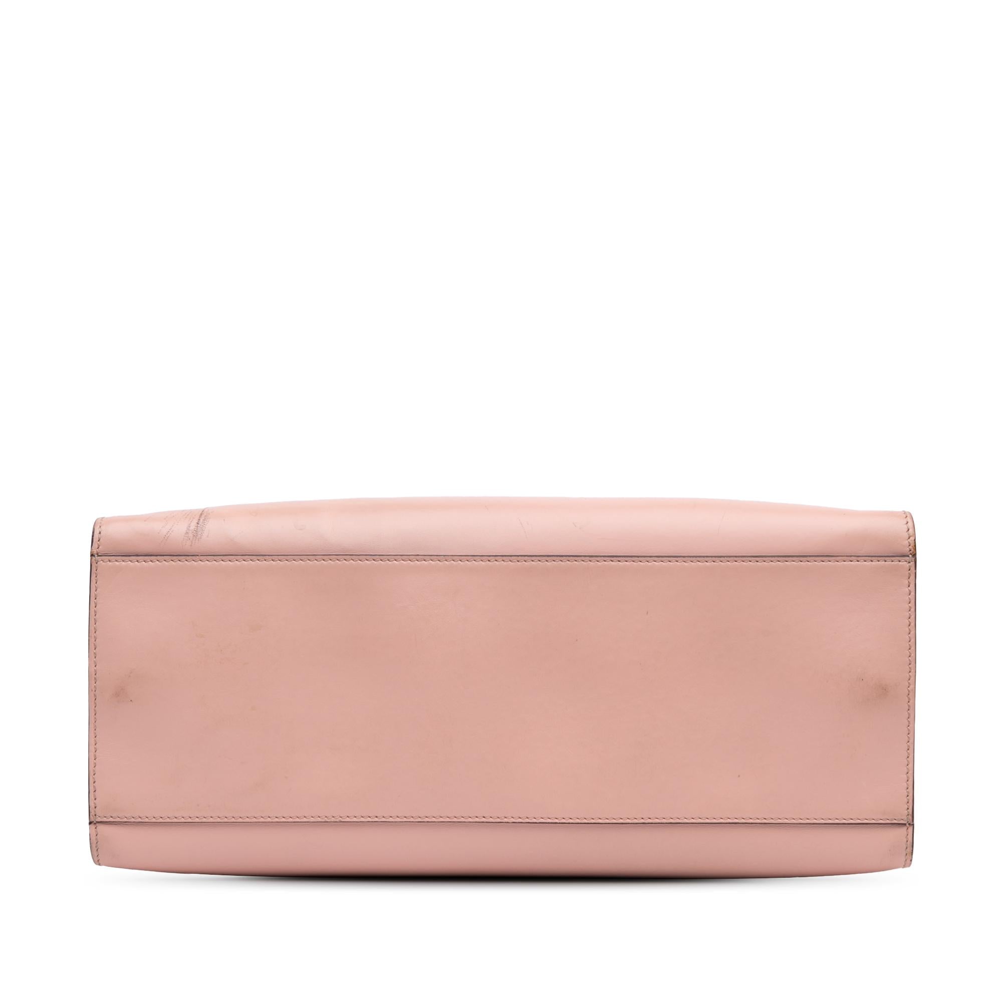 Gucci Medium Leather Bamboo Nymphaea Satchel