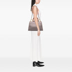 Gucci Medium Leather Bamboo Nymphaea Satchel