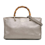Gucci Medium Leather Bamboo Shopper (SHG-Z5WtXN)