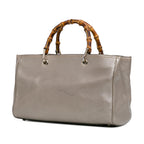 Gucci Medium Leather Bamboo Shopper (SHG-Z5WtXN)