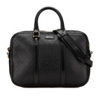 Gucci Medium Leather Diamante Bright Business Bag