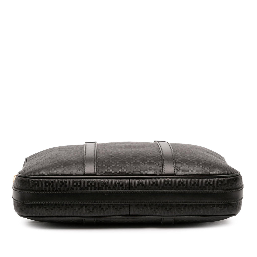 Gucci Medium Leather Diamante Bright Business Bag
