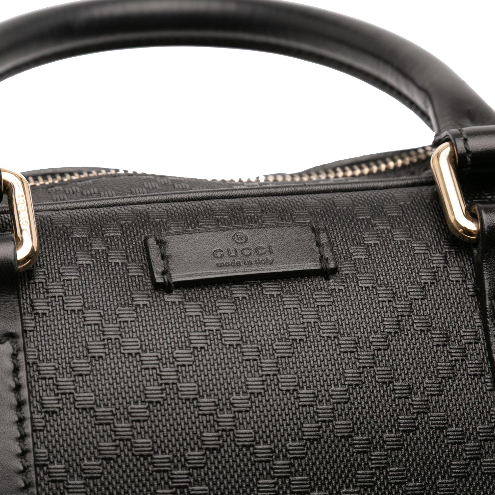 Gucci Medium Leather Diamante Bright Business Bag