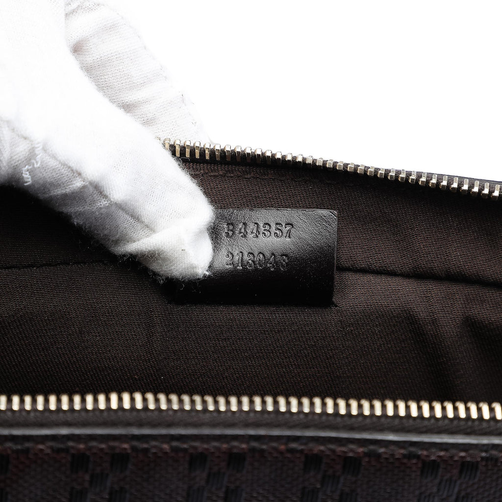 Gucci Medium Leather Diamante Bright Business Bag