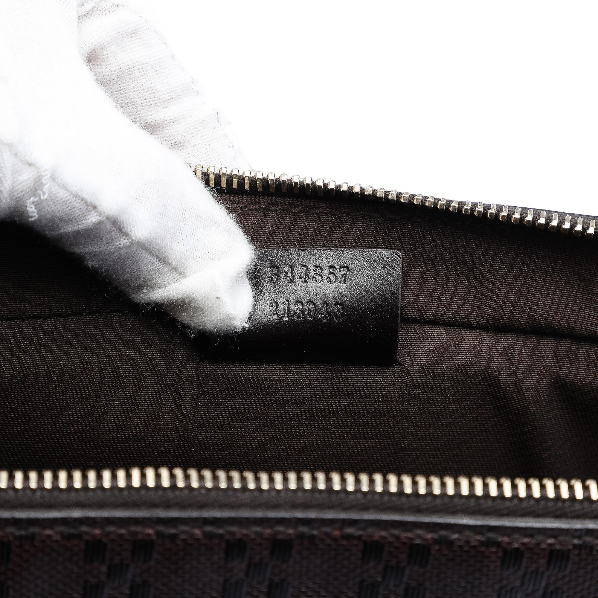Gucci Medium Leather Diamante Bright Business Bag