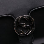 Gucci Medium Leather Dollar Interlocking G Crossbody