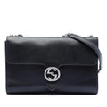 Gucci Medium Leather Dollar Interlocking G Crossbody