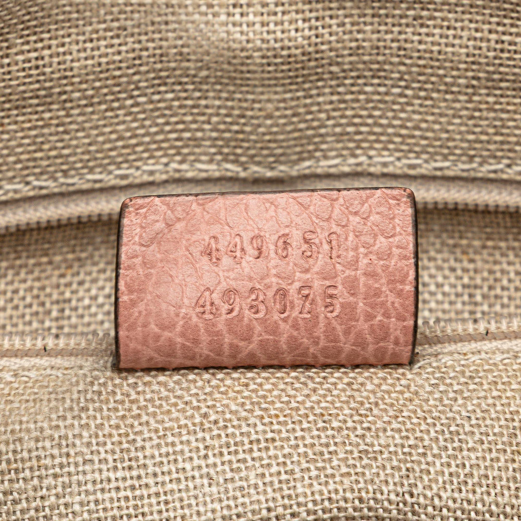 Gucci Medium Leather GG Charm Dome Satchel