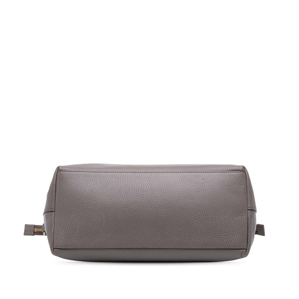 Gucci Medium Leather GG Charm Dome Satchel