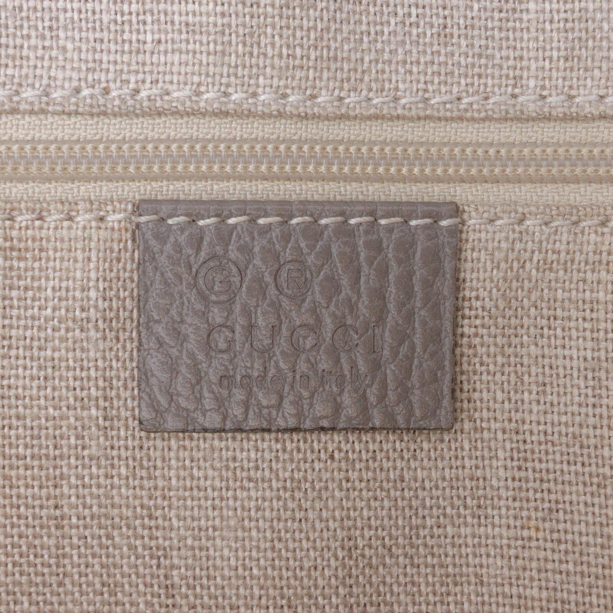 Gucci Medium Leather GG Charm Dome Satchel