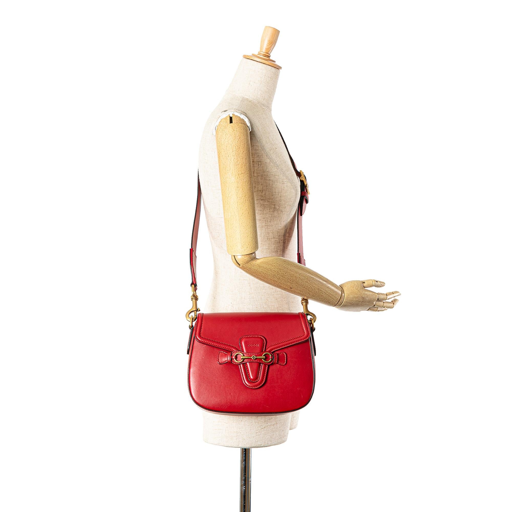 Gucci Medium Leather Lady Web Crossbody