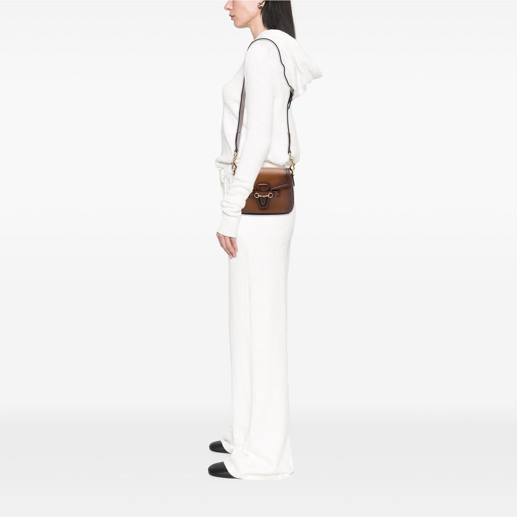 Gucci Medium Leather Lady Web Crossbody