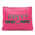 Gucci Medium Leather Logo Portfolio Clutch