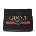 Gucci Medium Leather Logo Portfolio Clutch