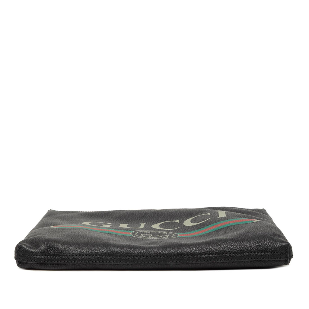 Gucci Medium Leather Logo Portfolio Clutch