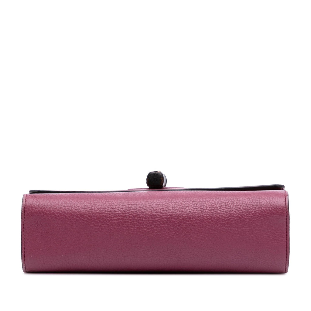 Gucci Medium Leather Miss Bamboo Crossbody