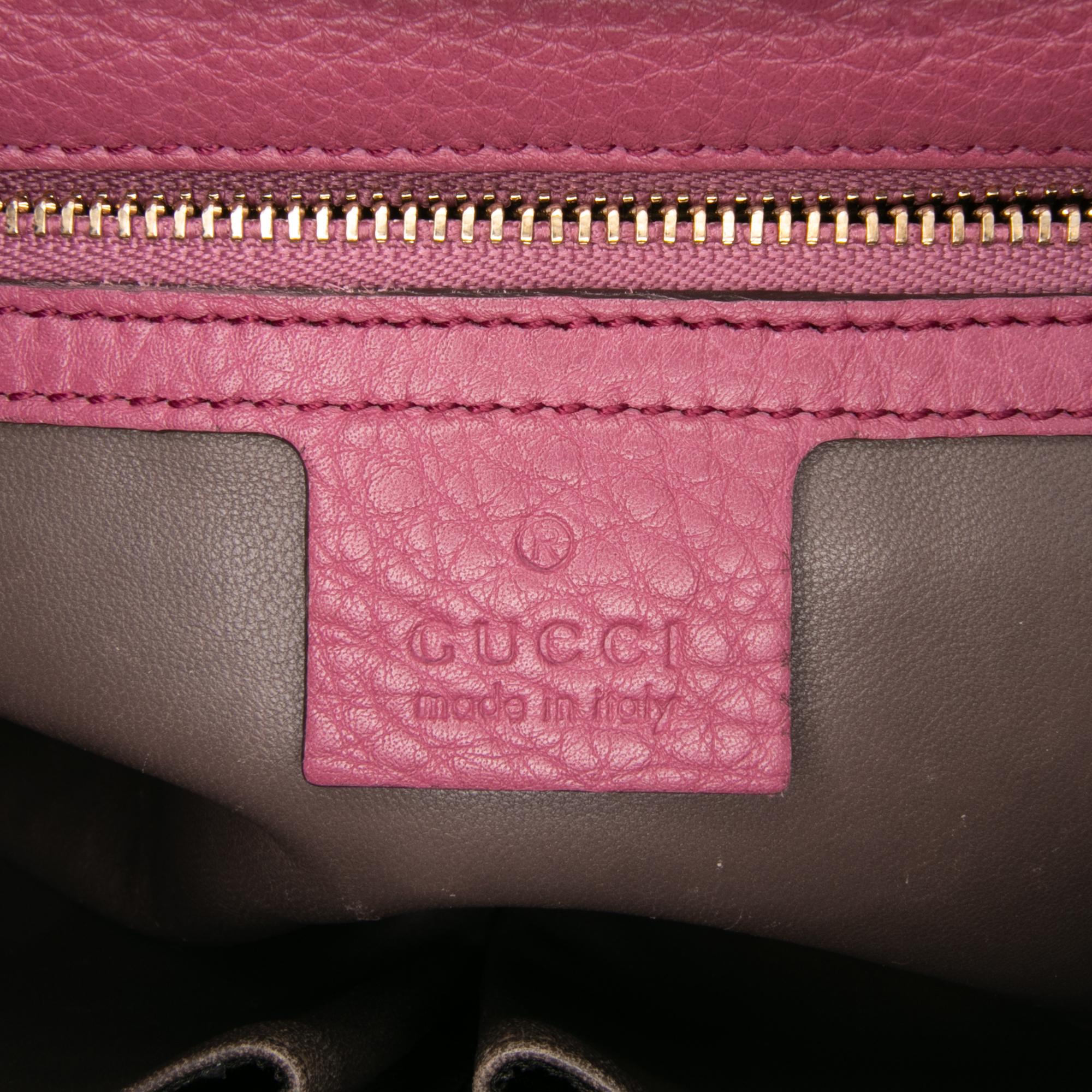 Gucci Medium Leather Miss Bamboo Crossbody