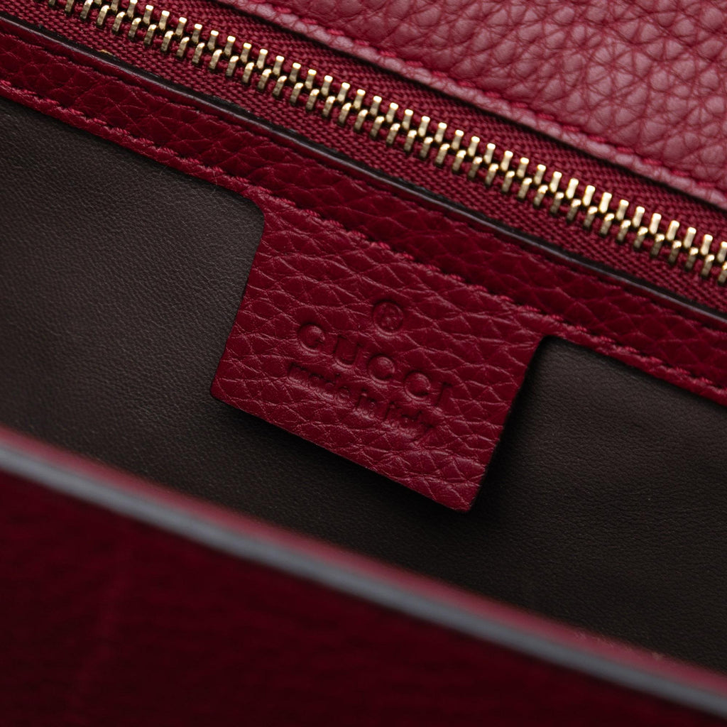 Gucci Medium Leather Miss Bamboo Crossbody