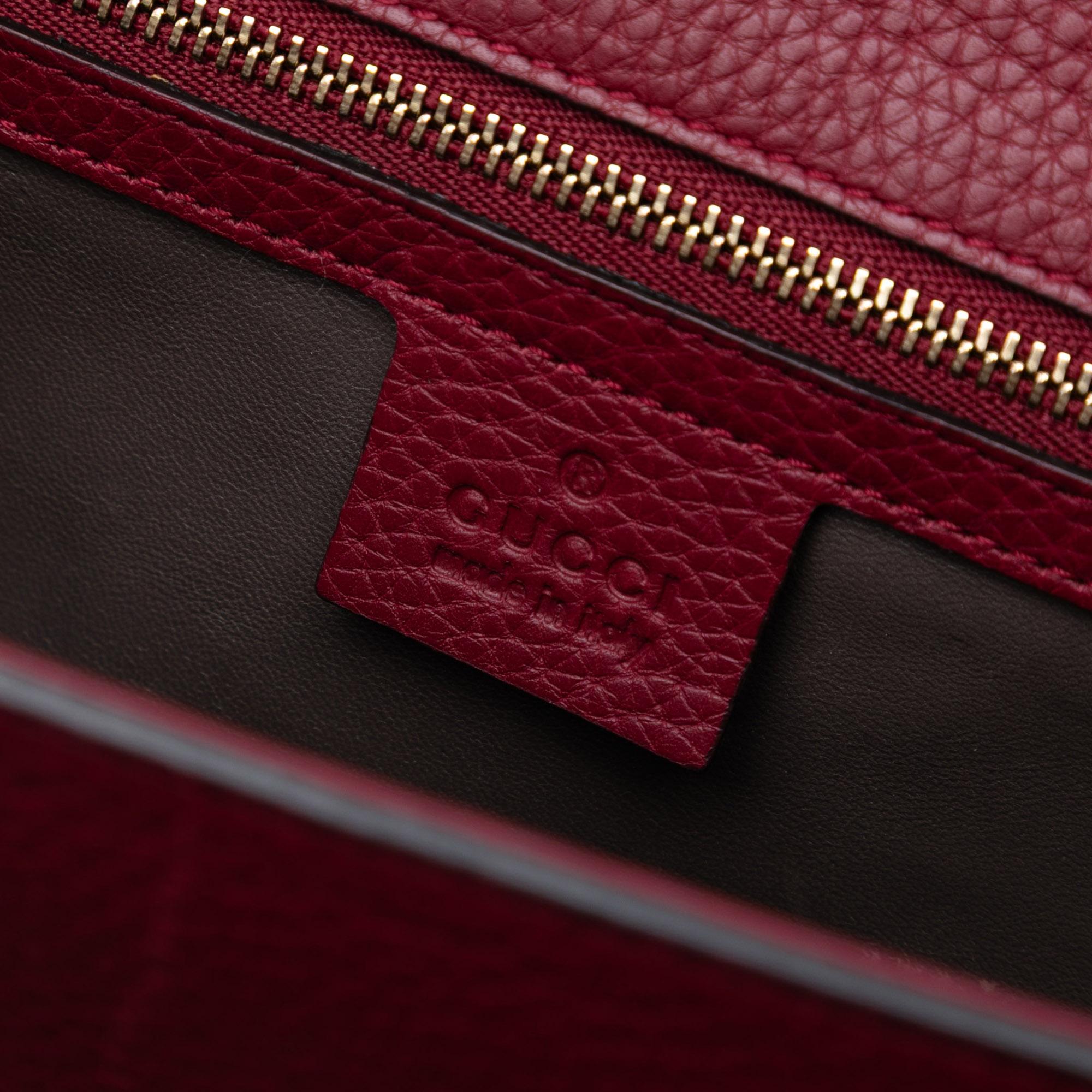 Gucci Medium Leather Miss Bamboo Crossbody