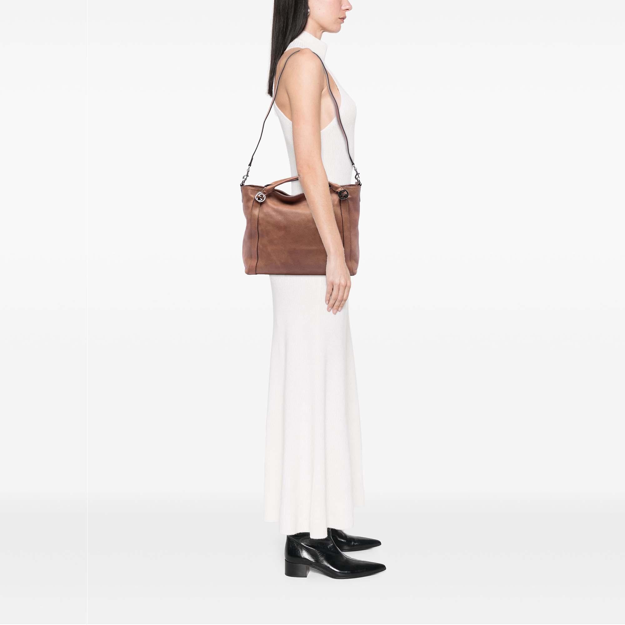 Gucci Medium Leather Miss GG Satchel