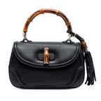 Gucci Medium Leather New Bamboo Satchel