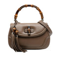 Gucci Medium Leather New Bamboo Satchel