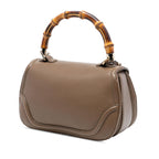 Gucci Medium Leather New Bamboo Satchel