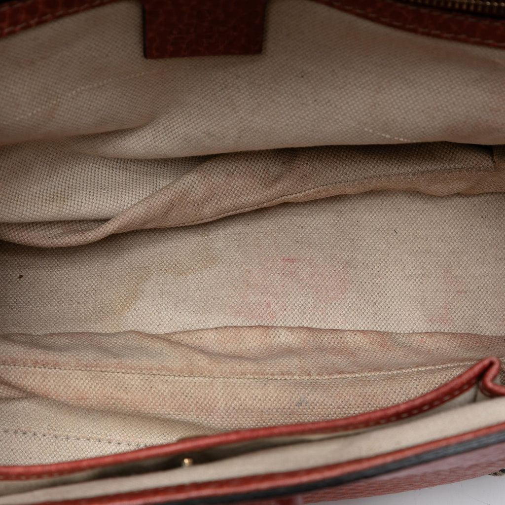 Gucci Medium Leather New Bamboo Satchel