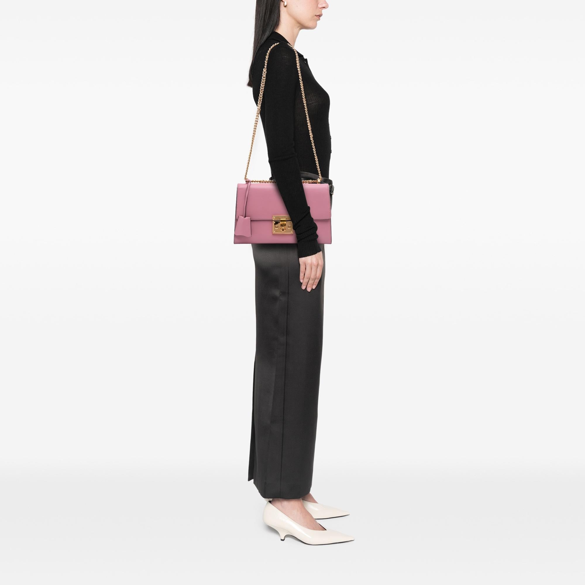 Gucci Medium Leather Padlock Shoulder Bag
