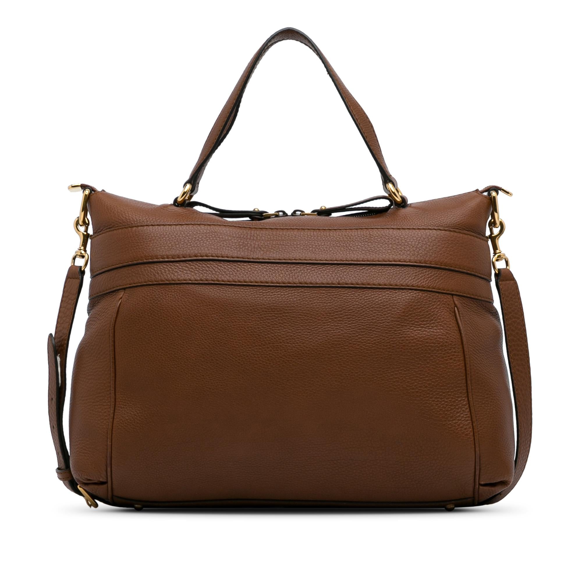 Gucci Medium Leather Ride Top Handle Bag (SHG-ZEr6xw)