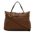 Gucci Medium Leather Ride Top Handle Bag (SHG-ZEr6xw)